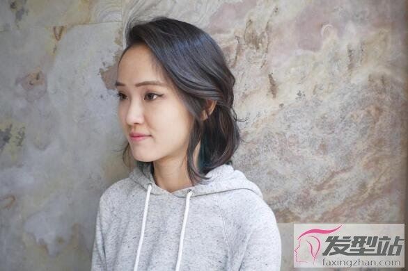 隐藏式个性创意的韩式流行染发亚洲女生显白发色推荐