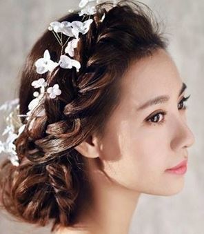 超新娘韩式盘发发型