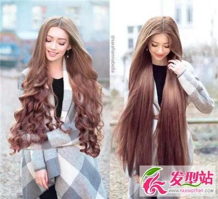 这个长度才能叫长发女神 长发女神发型图片