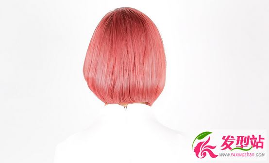 韩式粉色短发波波头发型