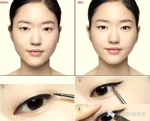 单眼皮画眼线的五种简单方法（单眼皮初学者怎么画眼影步骤图）