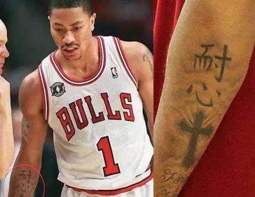 中文纹身太受NBA球星欢迎！莺哥纹宝石，普尔将网络用词纹身上