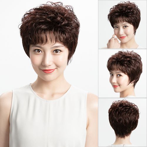 女士短发卷发型图片大全 30一40岁女人减龄发型