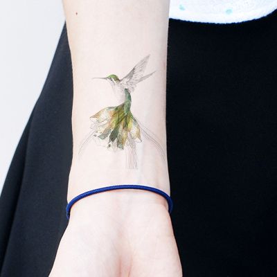 蜂鸟纹身图 纹蜂鸟的寓意