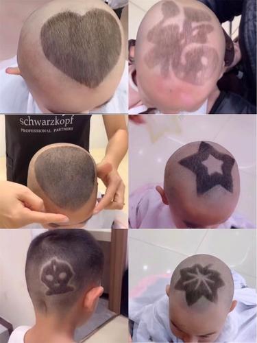 儿童发型图案 儿童发型图案雕刻简单图片