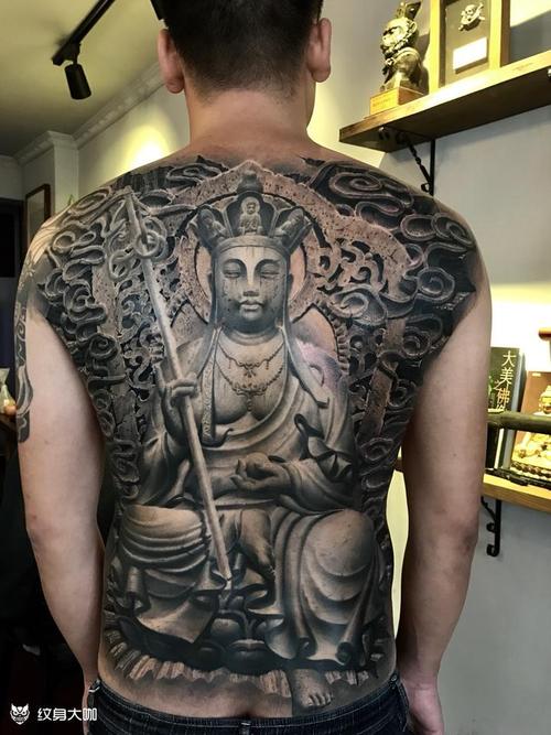 地藏王纹身图 地藏王纹身图案满背