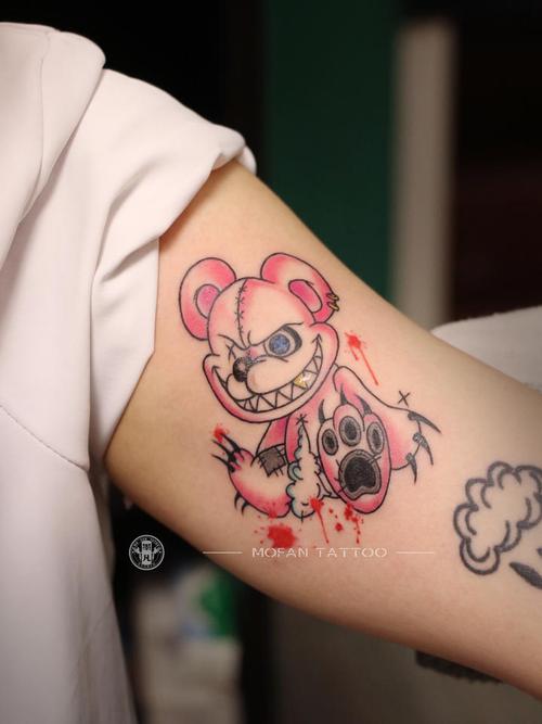 暴力熊纹身图案 暴力熊纹身图案女