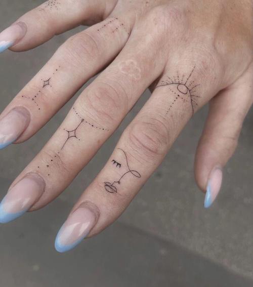女士手指纹身图片大全 女人手指纹身图招财走运