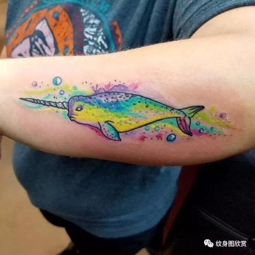 独角鲸纹身图案 独角鲸纹身图案大全图片