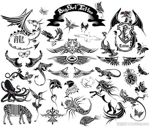 动物纹身图案大全图片 动物纹身图案大全图片简单