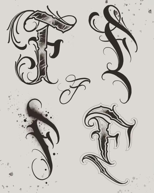 二十六个字母纹身图案 二十六个字母纹身图案大全