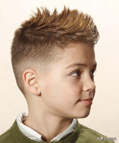 男童飞机头发型图片 10—15岁男学生帅气发型