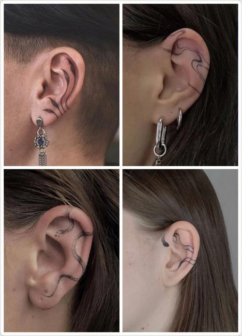 耳前纹身图片 耳前纹的原因引起的