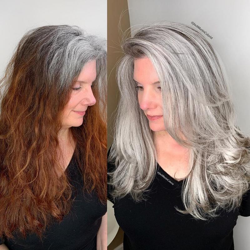 女士白头发发型图片 女性白头发适合什么发型