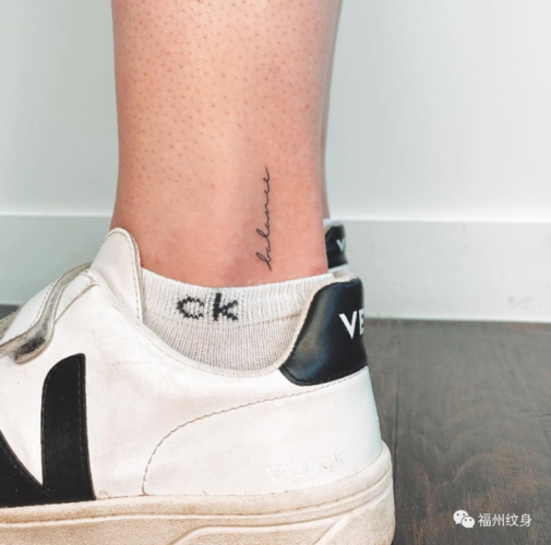 脚踝纹身图案女 脚踝纹身图案女字母