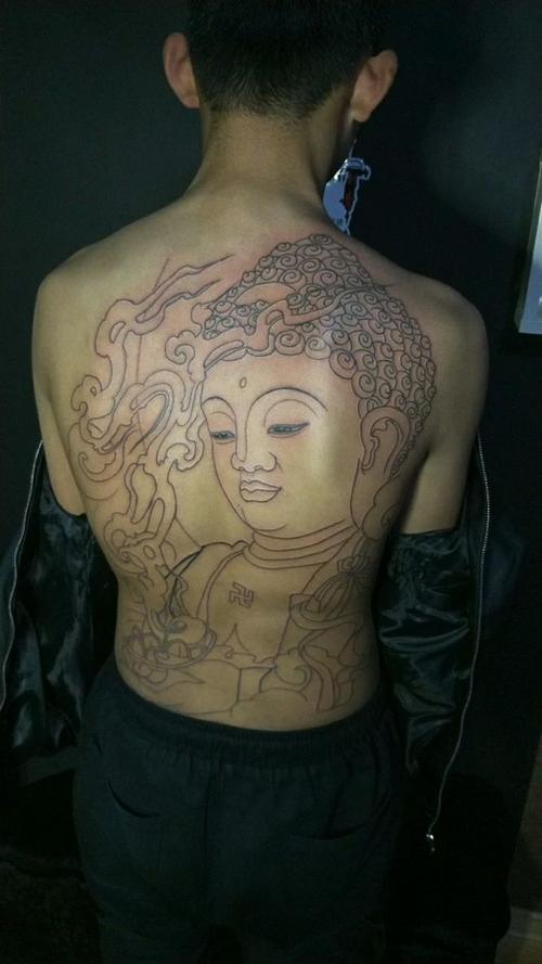 阿弥陀佛纹身图片 阿弥陀佛纹身图片后背