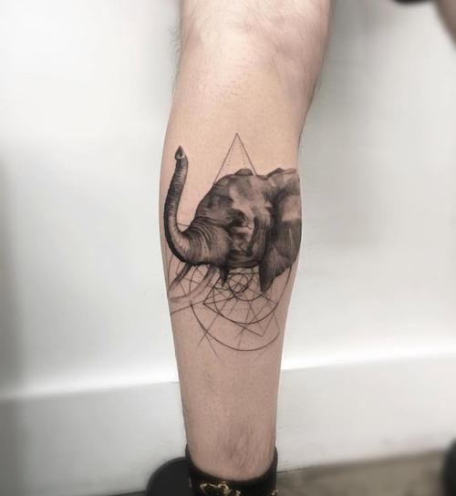 大象纹身图片 大象纹身图片大全
