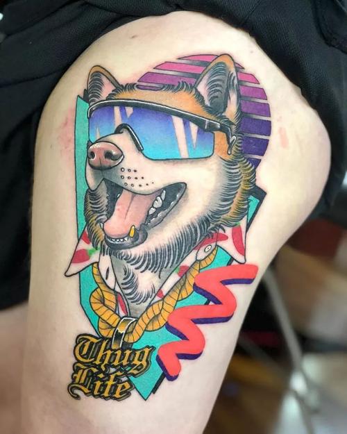 1994年属狗纹身图案 1994年属狗纹身图案图片