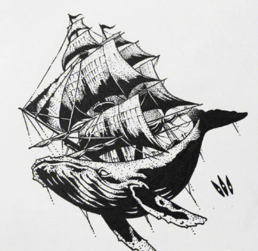 帆船纹身图片 帆船纹身图片小图