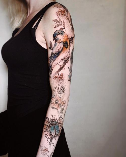 女生纹身图案手臂 女生纹身图案手臂简单