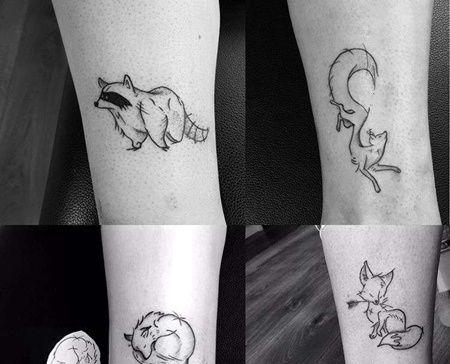 阿狸纹身图案 阿狸纹身图案大全图片
