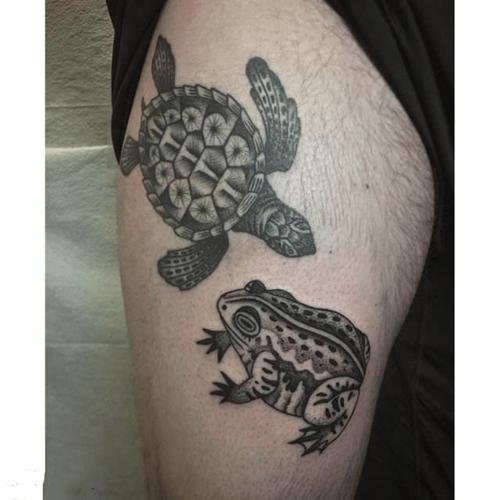 龟头纹身图片 