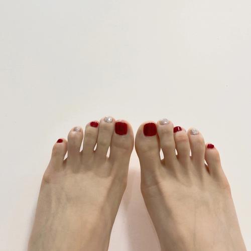 脚指甲颜色美甲图片 脚指甲颜色美甲图片纯色