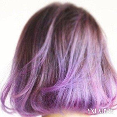 黑紫色头发图片 葡萄黑紫色头发图片