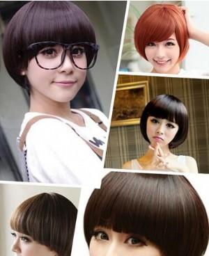 女生蘑菇头短发发型图片大全 女士短蘑菇头发型图片