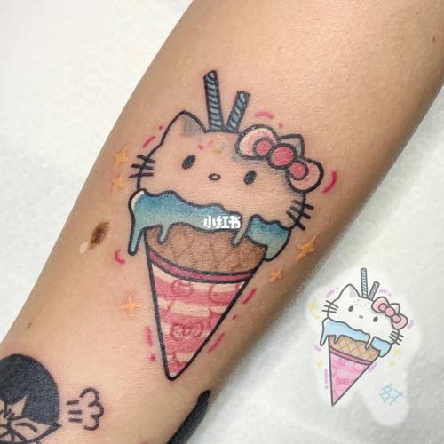 冰淇淋纹身图案 冰淇淋纹身图案女