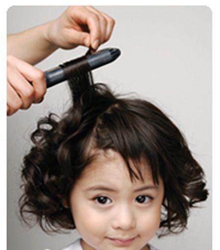 儿童烫发图片女孩 儿童烫发图片女孩卷发短发