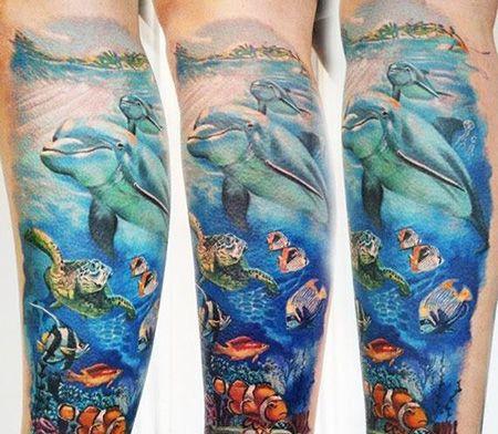 海洋纹身图案 海洋纹身图案大全图片