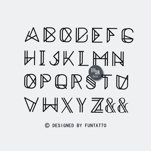26个字母纹身图案设计 26个字母纹身图案设计大全