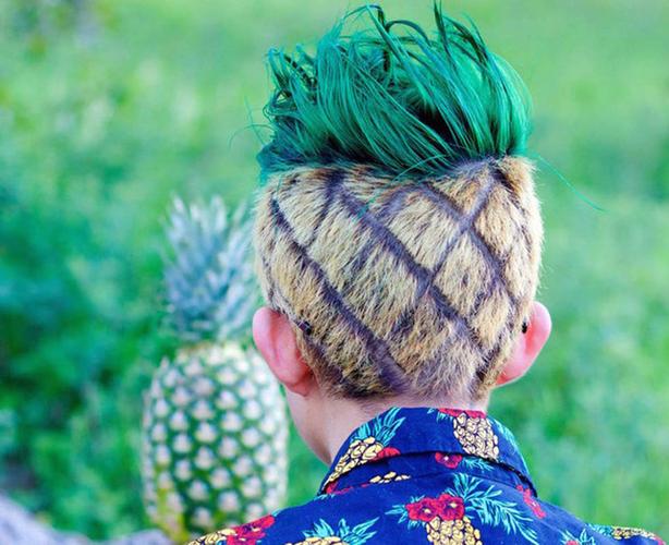 菠萝发型图片男 菠萝发型图片女