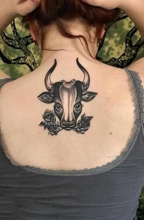 公牛纹身图案大全图片 公牛纹身图案大全图片女