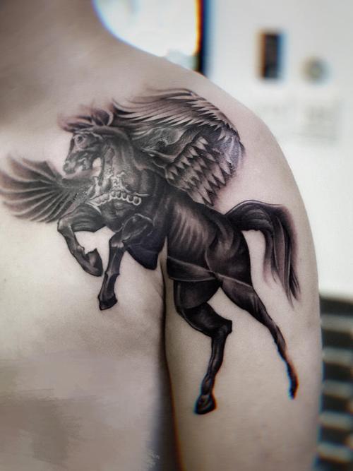 关于马的纹身图案男生 关于马的纹身图案设计