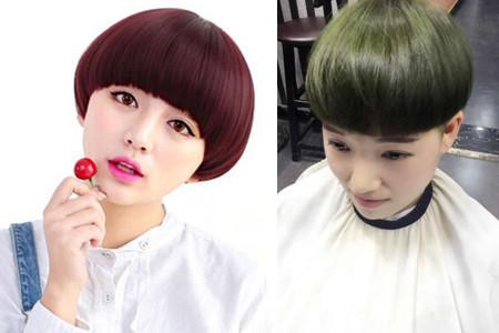女孩蘑菇头发型图片 女孩蘑菇头发型图片三四岁