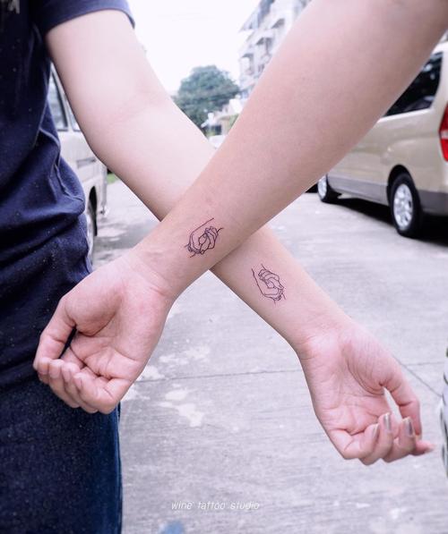 情侣胳膊纹身图案 情侣纹身最新款手臂