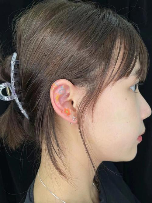耳朵纹身图案 耳朵纹身图案女
