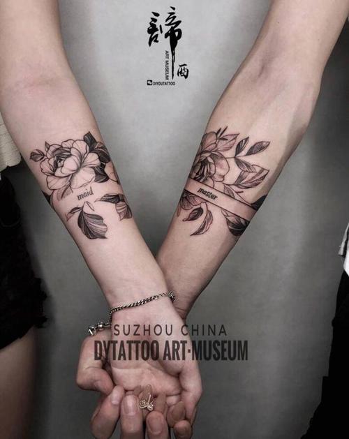 情侣胳膊纹身图案 情侣纹身最新款手臂