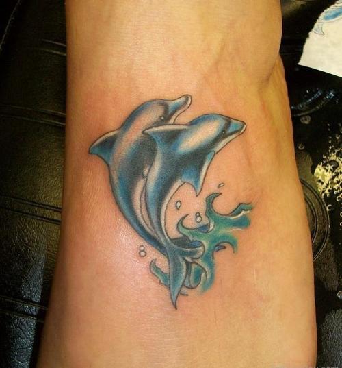 海豚纹身图片 海豚纹身图片大全可爱图片