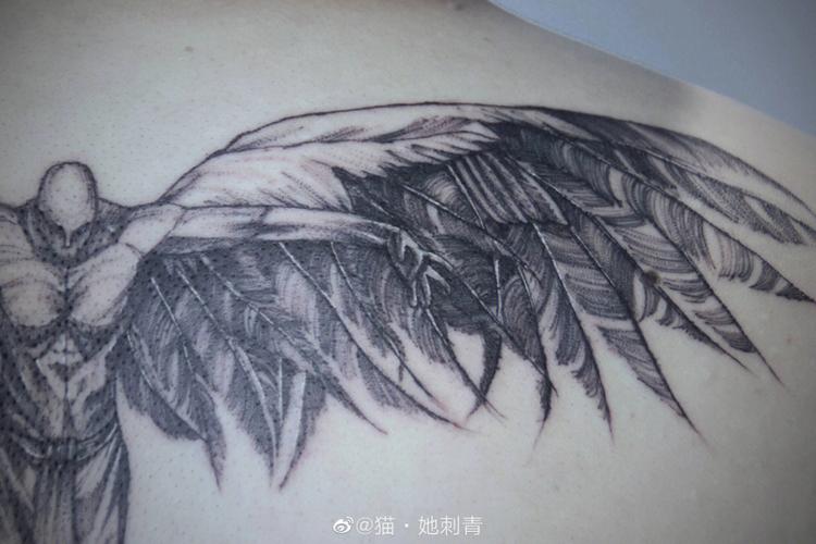 堕落天使纹身图 堕落天使纹身图案男