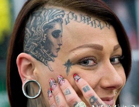 脸上可以纹纹身图案大全 脸上可以纹纹身吗