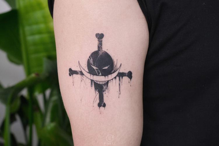 海贼王纹身图 海贼王纹身图案右手