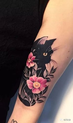 黑猫纹身图片 黑猫纹身图片大全可爱小图案