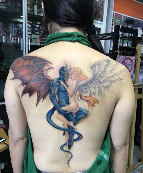 恶魔纹身图 恶魔纹身图片天使之翼