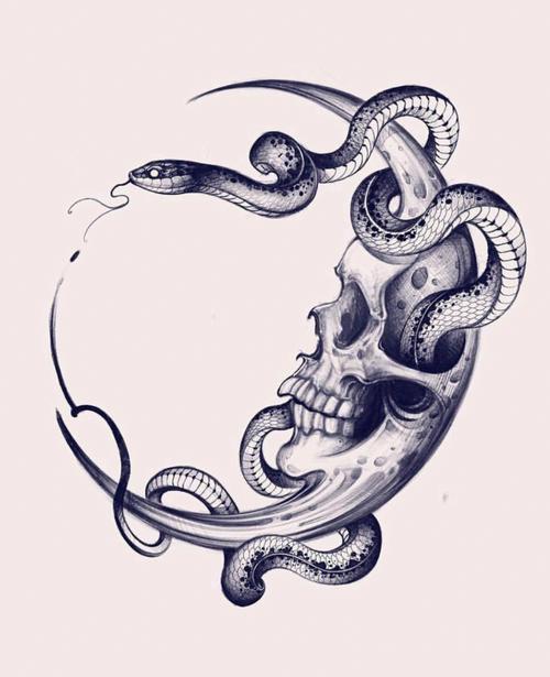 蛇的纹身图片 蛇的纹身图片女