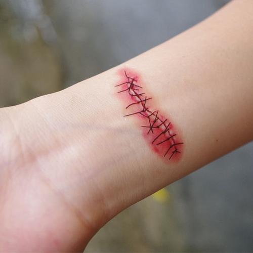 刀疤纹身图片 刀疤纹身图片女生