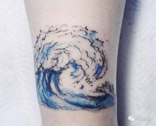 大海的纹身图案设计 大海的纹身图案设计图
