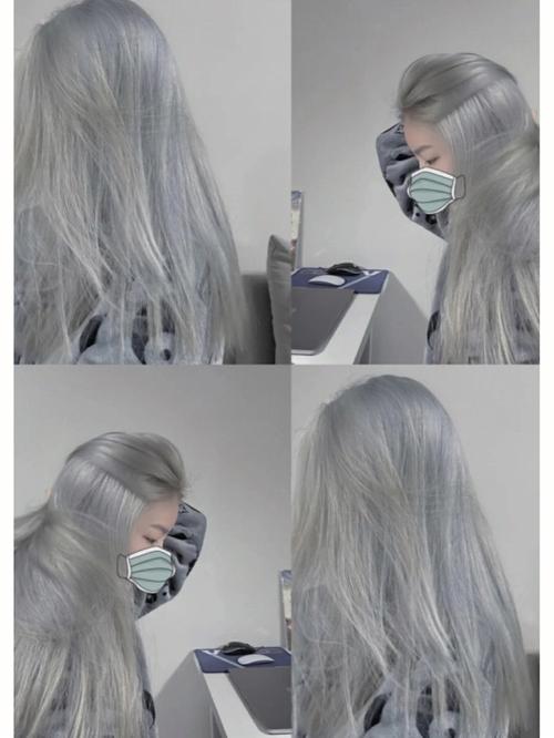 银灰色头发图片 银灰色头发图片女
